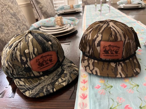 Customer photo review of Custom Leather Patch Goat Rope Hats - Mossy Oak & Old’s Cool Styles - Lost Hat Co.