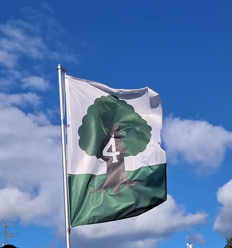 Customer photo review of Fahne inkl. Druck