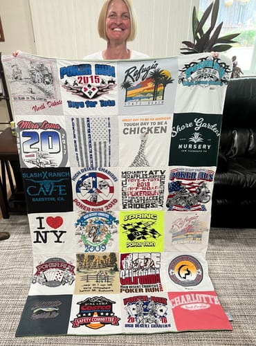 Customer photo review of Project Repat T-Shirt Quilt