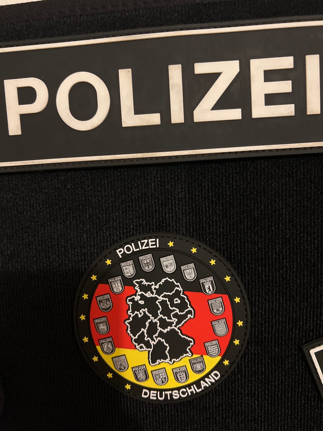 Customer photo review of Polizei Deutschland Rubber Patch