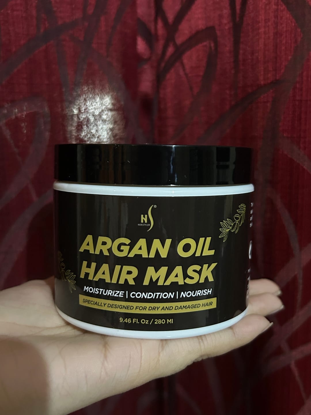 Customer photo review of Argan Oil Hair Mask