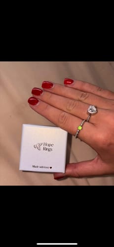 Customer photo review of Forever In My Heart Urn Ring