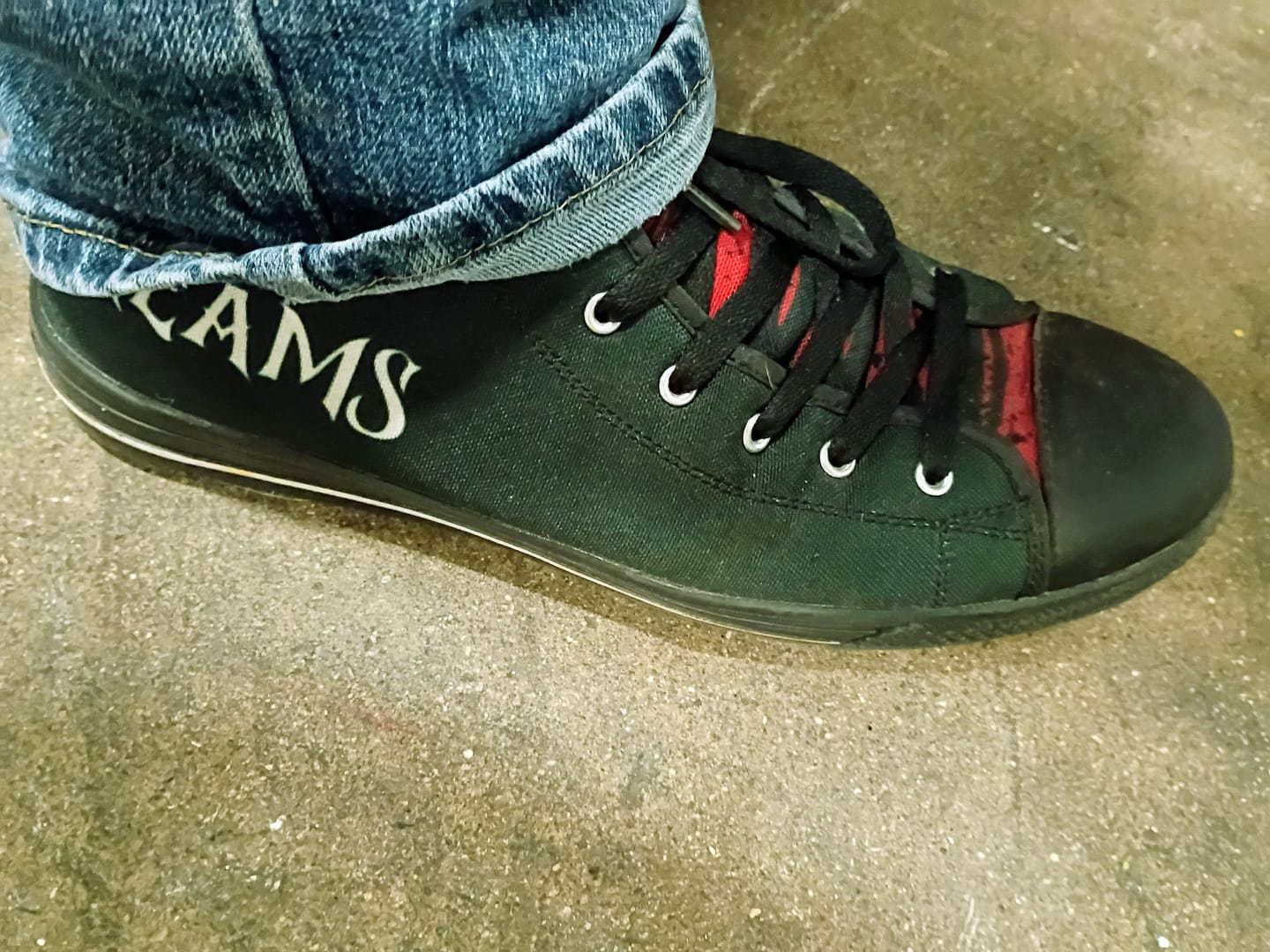Customer photo review of Sweet Dreams Freddy Krueger Quote Vegan High Top Canvas Shoes