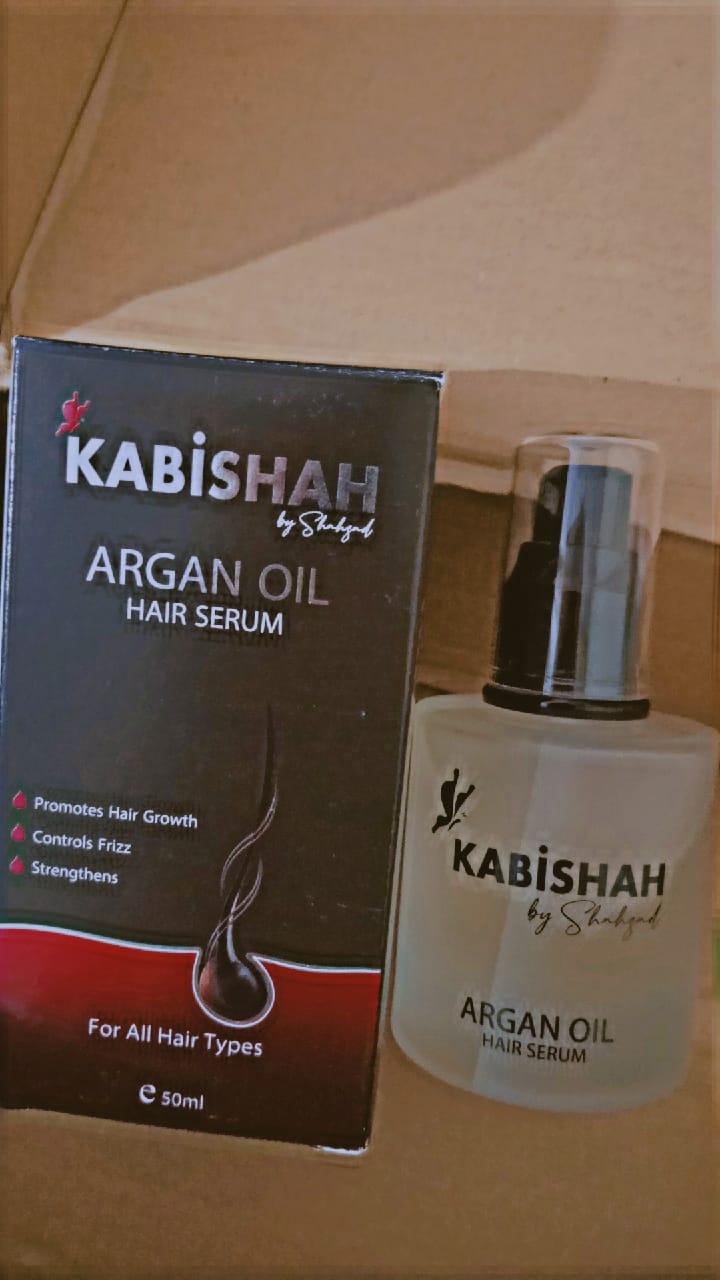 Customer photo review of Argan Oil Hair Serum
