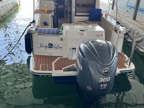 Customer photo review of Custom Digital Boat Name Logo Design