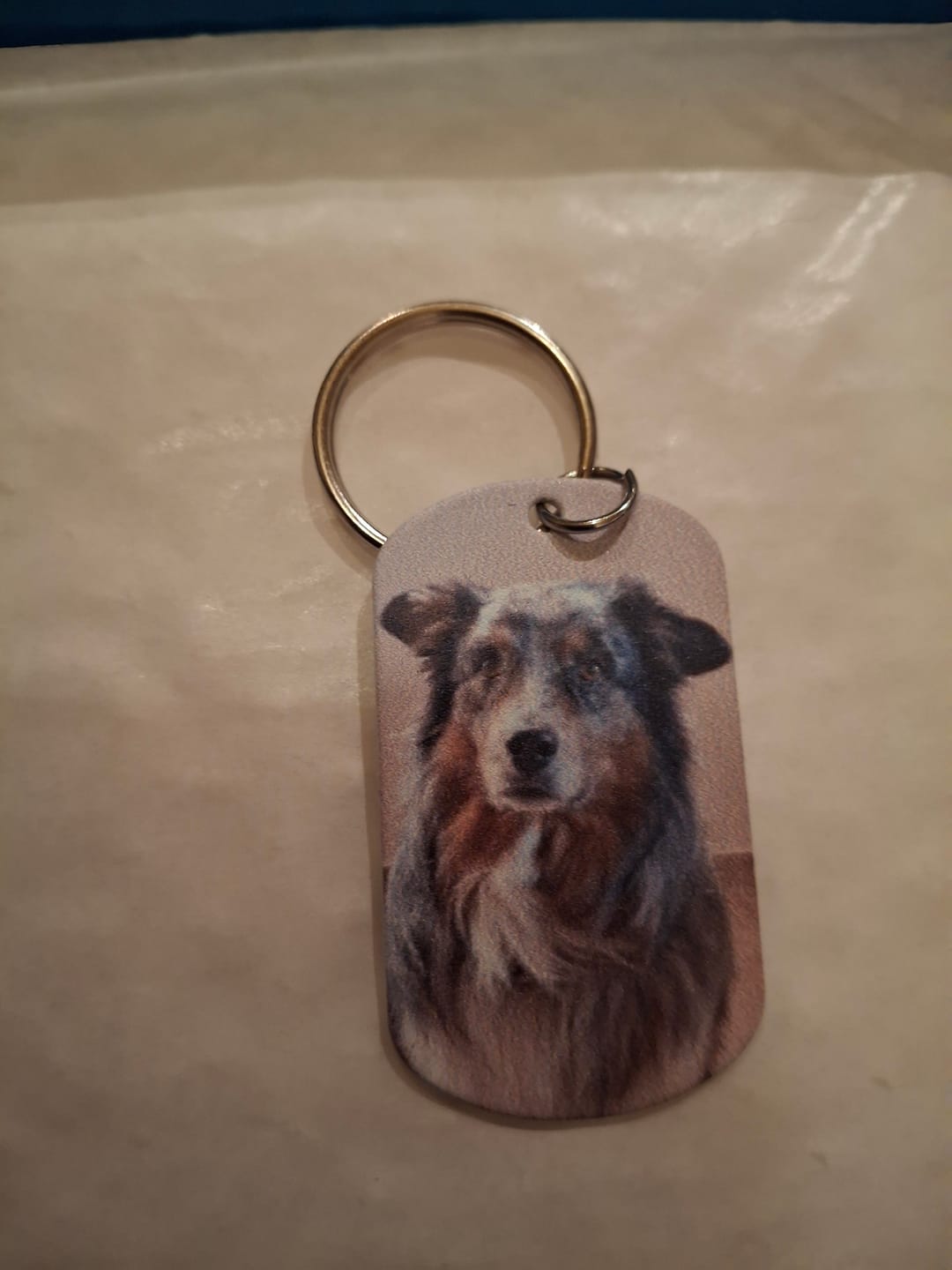 Customer photo review of Mein Zuhause - Individueller Dog Tag Schlüsselanhänger