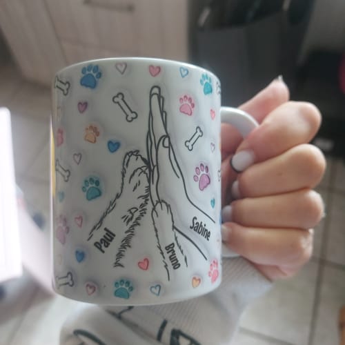 Customer photo review of Beste Hunde Mama ever (3D Optik) - Individuelle Tasse