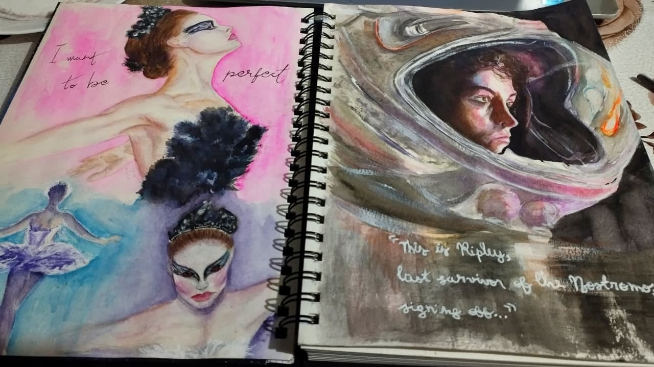 Customer photo review of Canson XL - Croquera Aquarelle 34 Hojas 300 g/m2
