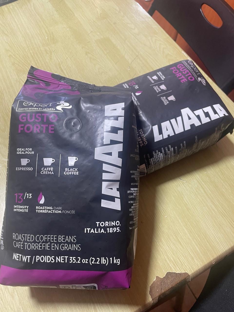 Customer photo review of Lavazza Gusto Forte 1 kg Grano Entero
