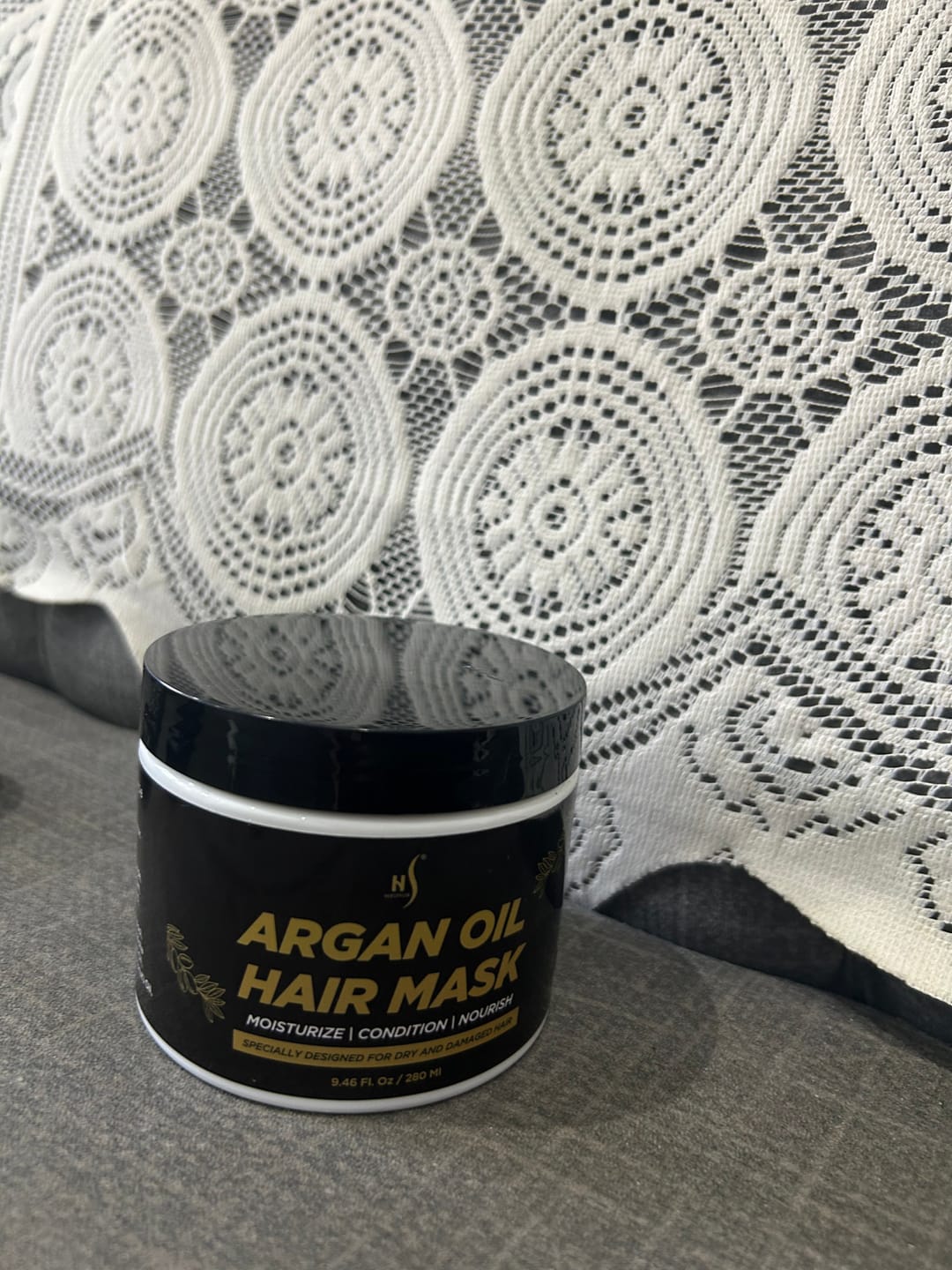 Customer photo review of Argan Oil Hair Mask