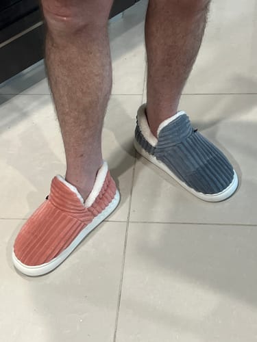 Customer photo review of Cozie Co Slippers