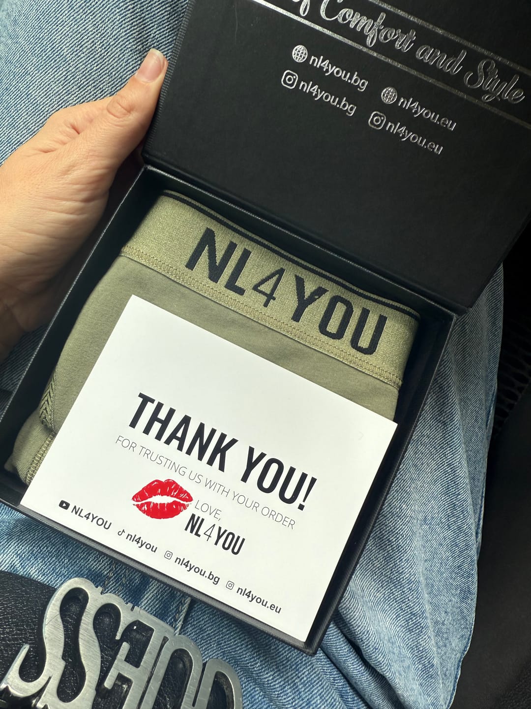 Customer photo review of ME & nl4YOU - Промо Пакет бельо за двойки + Кутия
