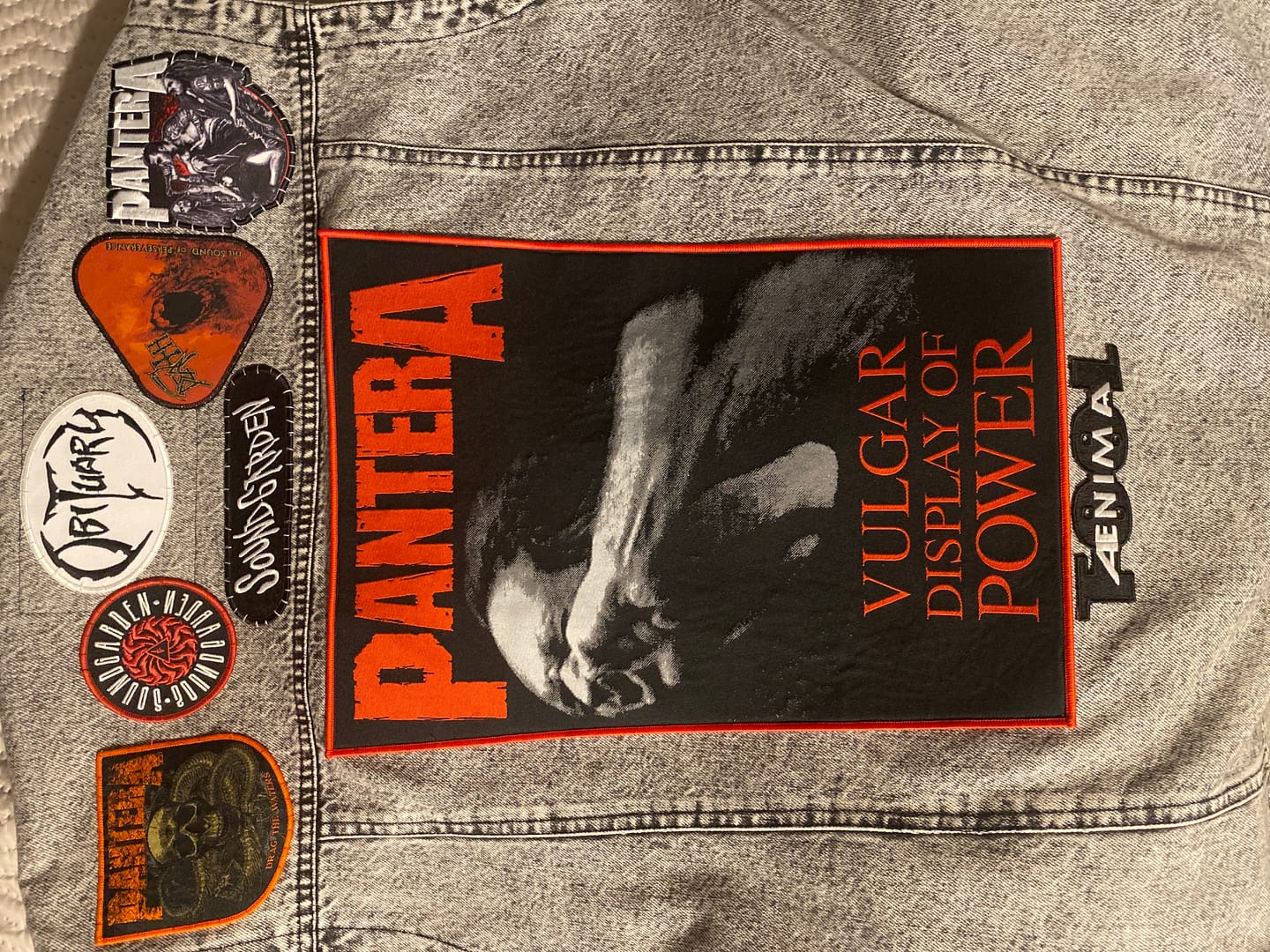 Customer photo review of Pantera - Vulgar Display Of Power - Backpatch
