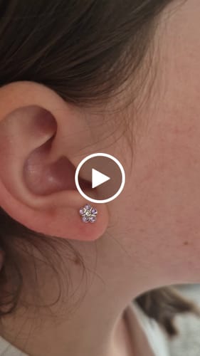 Customer video review of Children's Sterling Silver Set of 2 Pairs of Purple Themed Stud Earrings