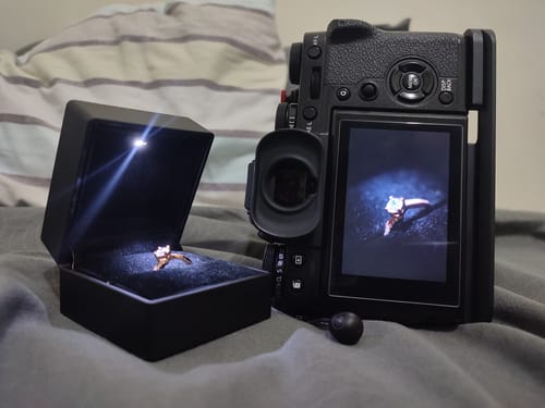 Customer photo review of .50ct Aristi Twisted Engagement Ring (ON HAND)