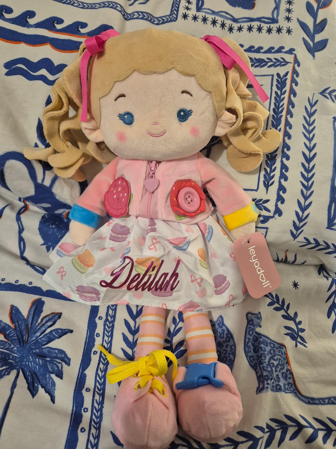 Customer photo review of Personalized Cupcake Girl - Montessori Doll