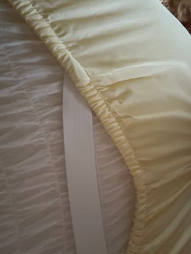 Customer photo review of TENCEL Eucalyptus Cooling Bed Sheet Set