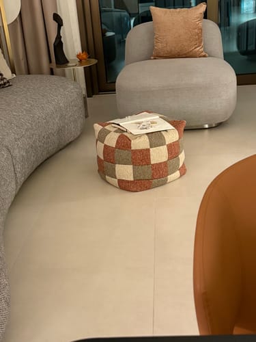 Customer photo review of Olefin Pouf Multi Color - 409-BB