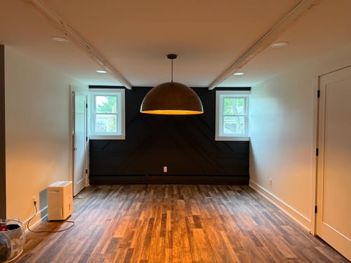 Customer photo review of Industrial Oversized Large Metal Dome Pendant Light