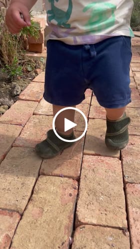 Customer video review of SOHLS® Active Velcro Toddler Shoe – Khaki Green (Limited Edition)