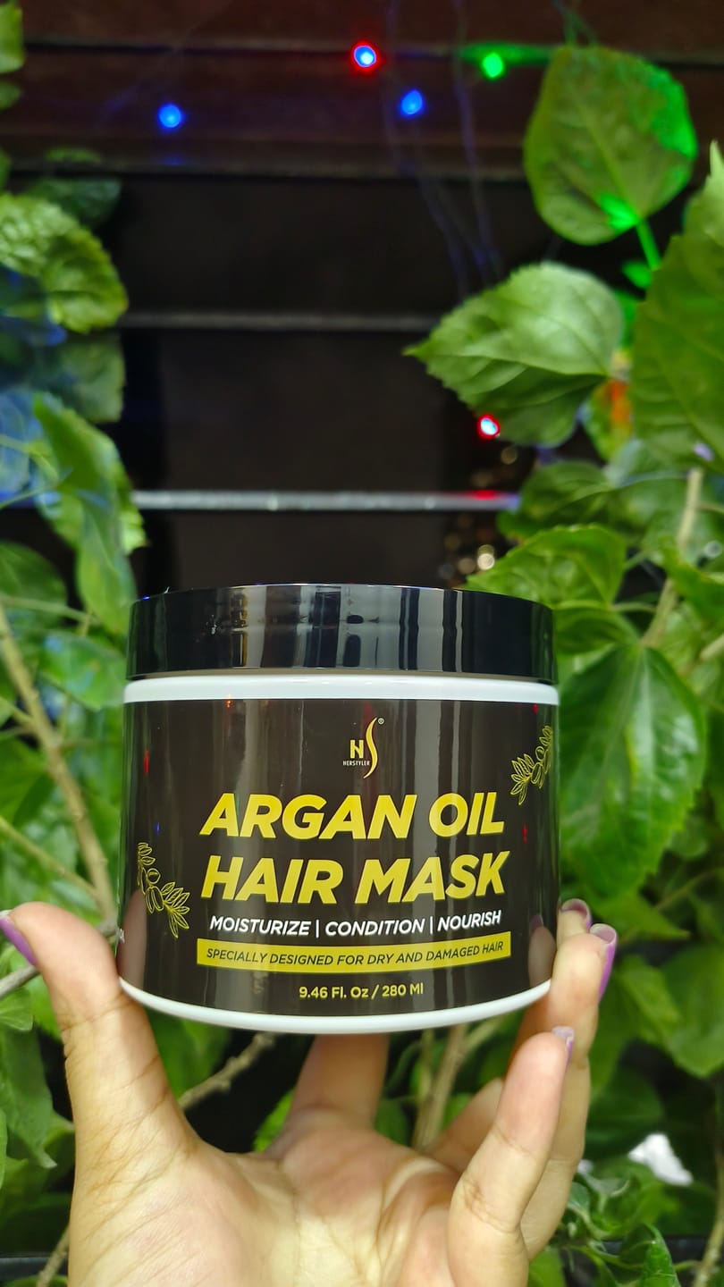 Customer photo review of Argan Oil Hair Mask