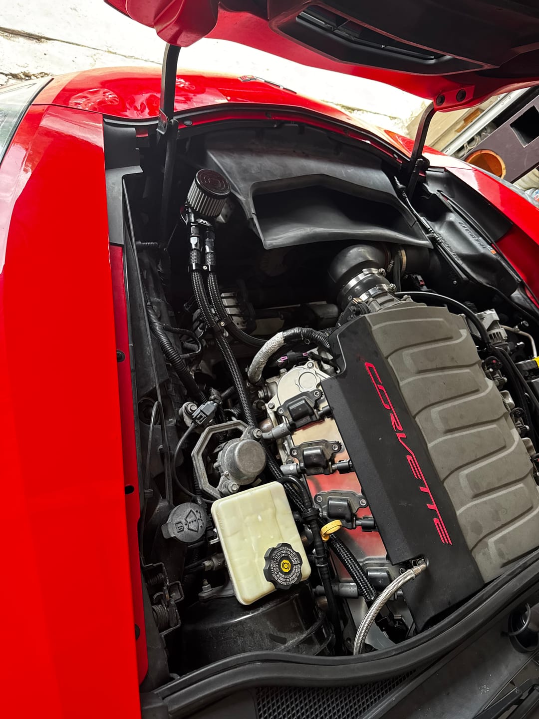 Customer photo review of Top Loader Billet Internally Baffled Oil Catch Can (Dual 10AN Port)