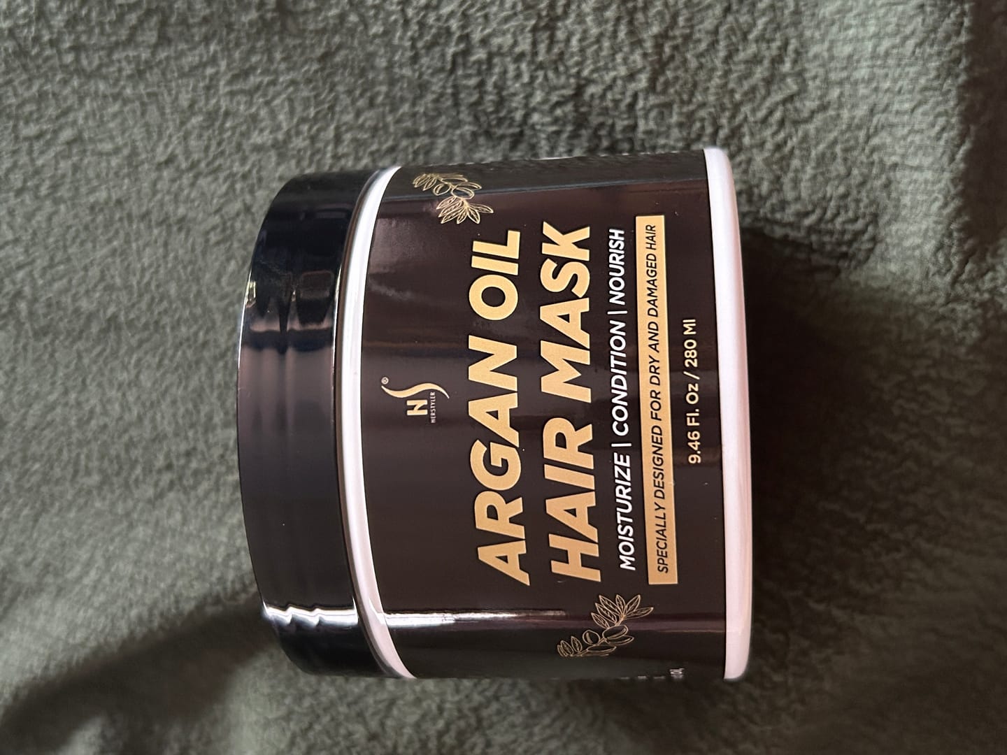 Customer photo review of Argan Oil Hair Mask