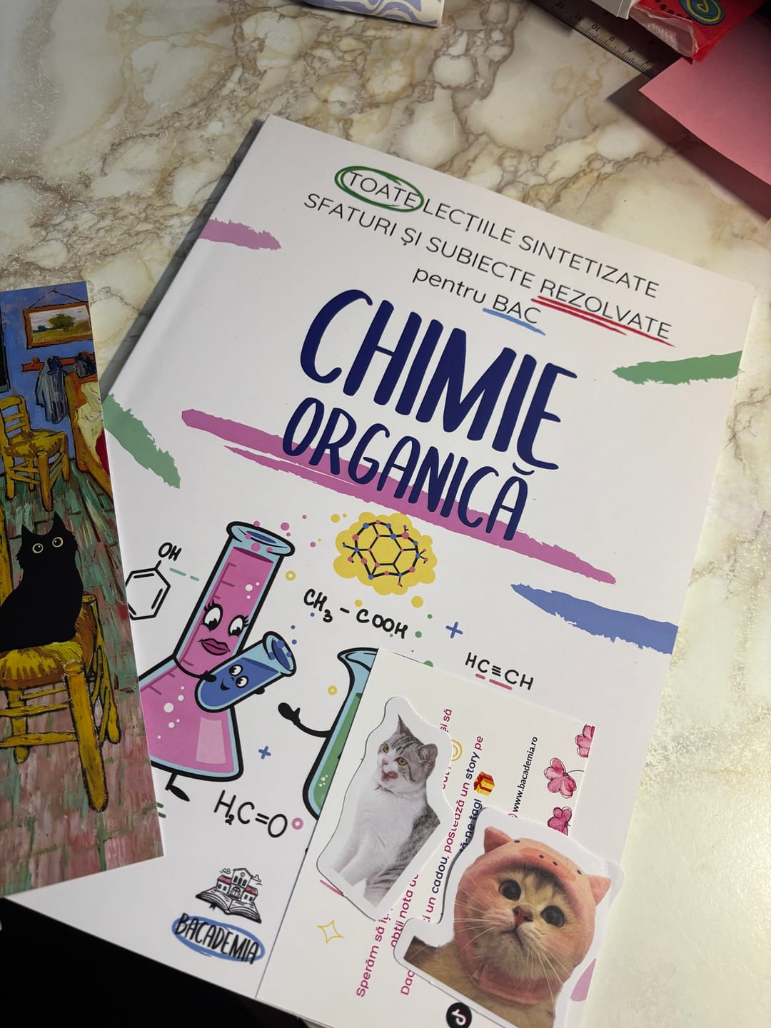 Customer photo review of Carte Chimie Organică Bacalaureat Bacademia