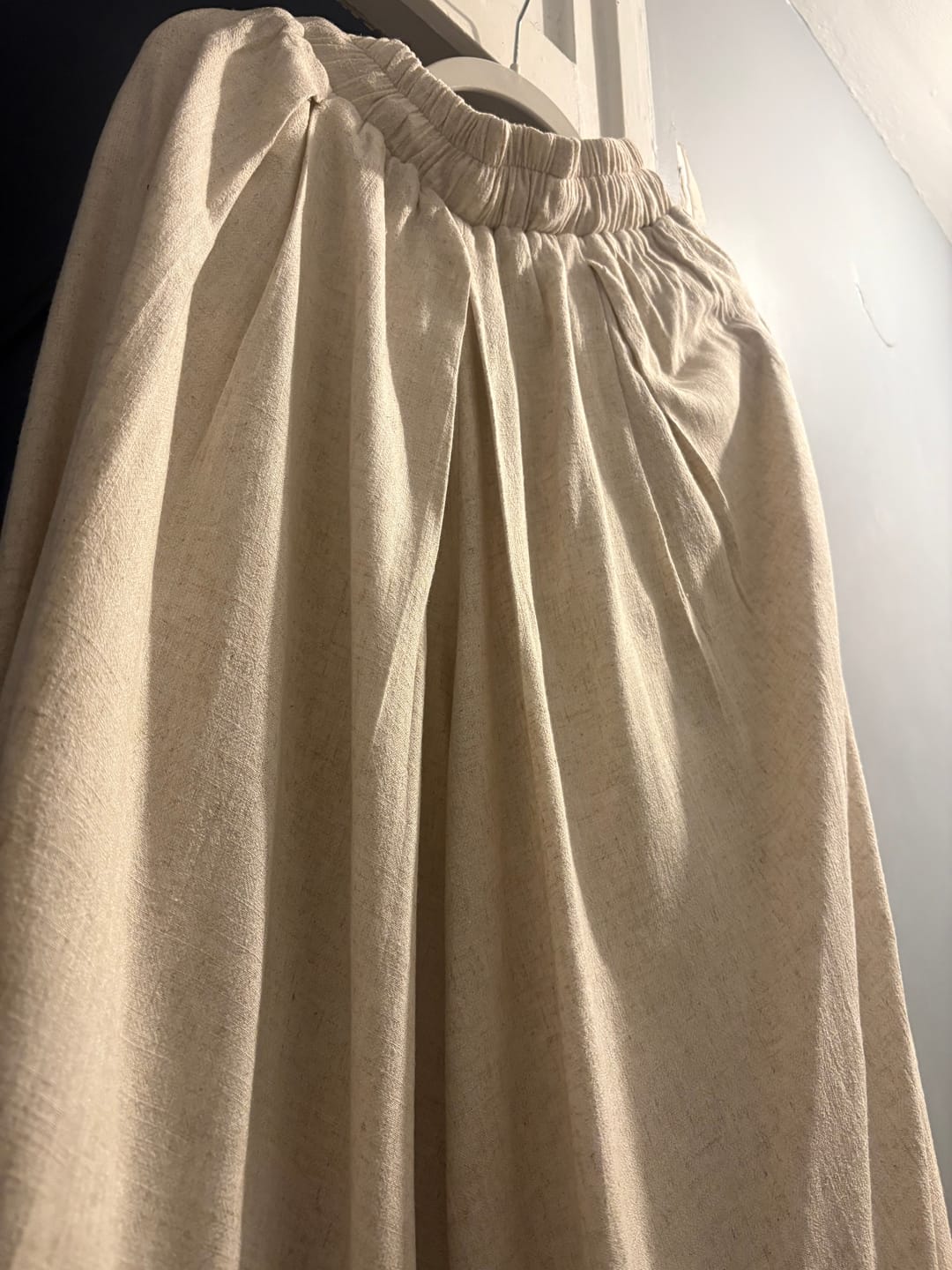 Customer photo review of Pantalon palazzo femme en lin "FREEDOM FIT" - OUMMI BASICS
