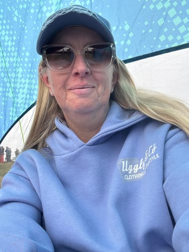 Customer photo review of Purple Surf Diamond Hoodie