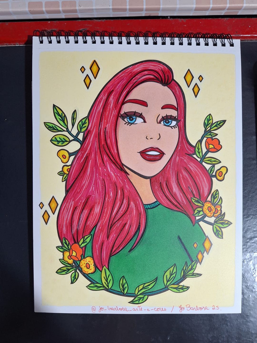 Customer photo review of Ohuhu Double-Sided Bleedproof Coloring Book