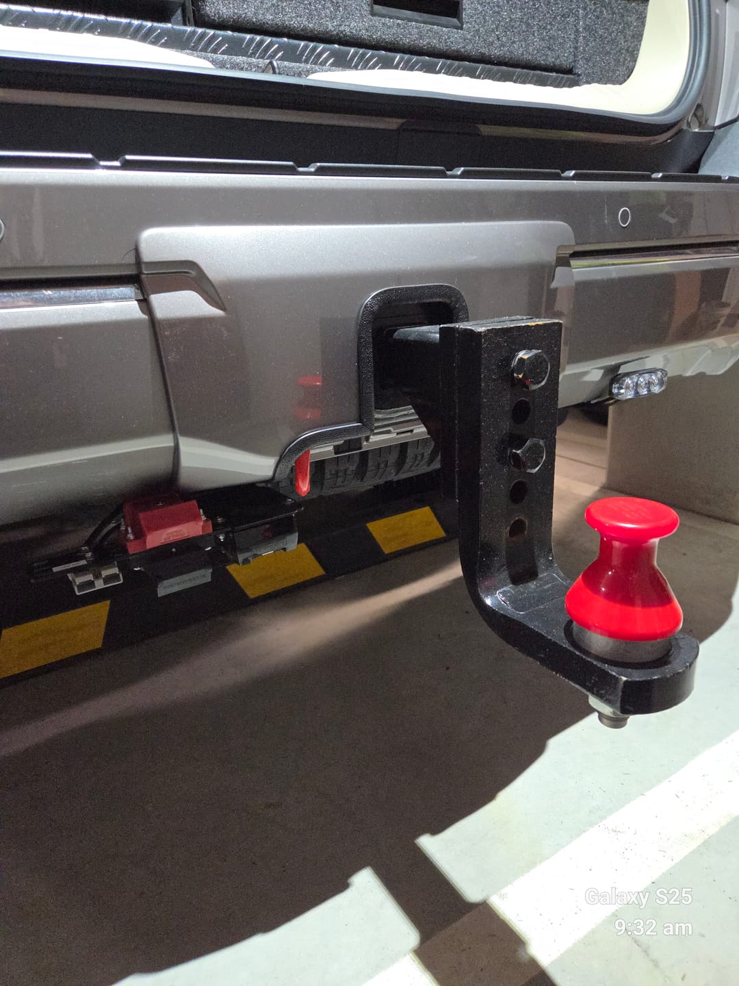 Customer photo review of Tow Bar Cover Cut Out Service for 300 Series Landcruisers
