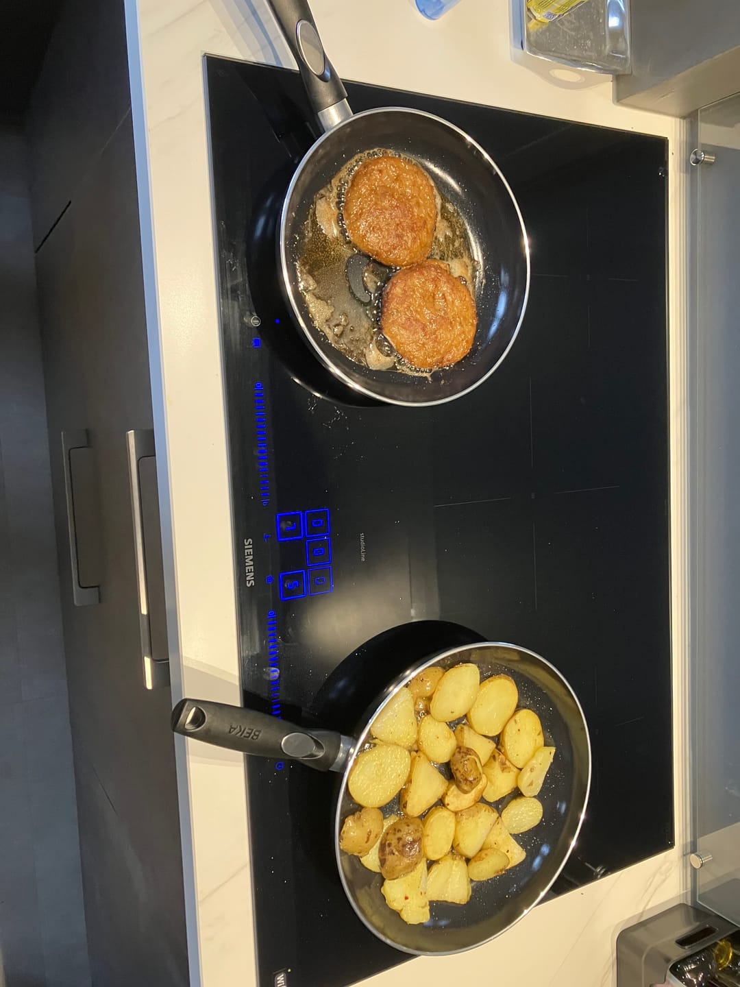 Customer photo review of Beka Koekenpannenset Pro Induc 2-Delig ø 24 & 28 cm - keramische anti-aanbaklaag