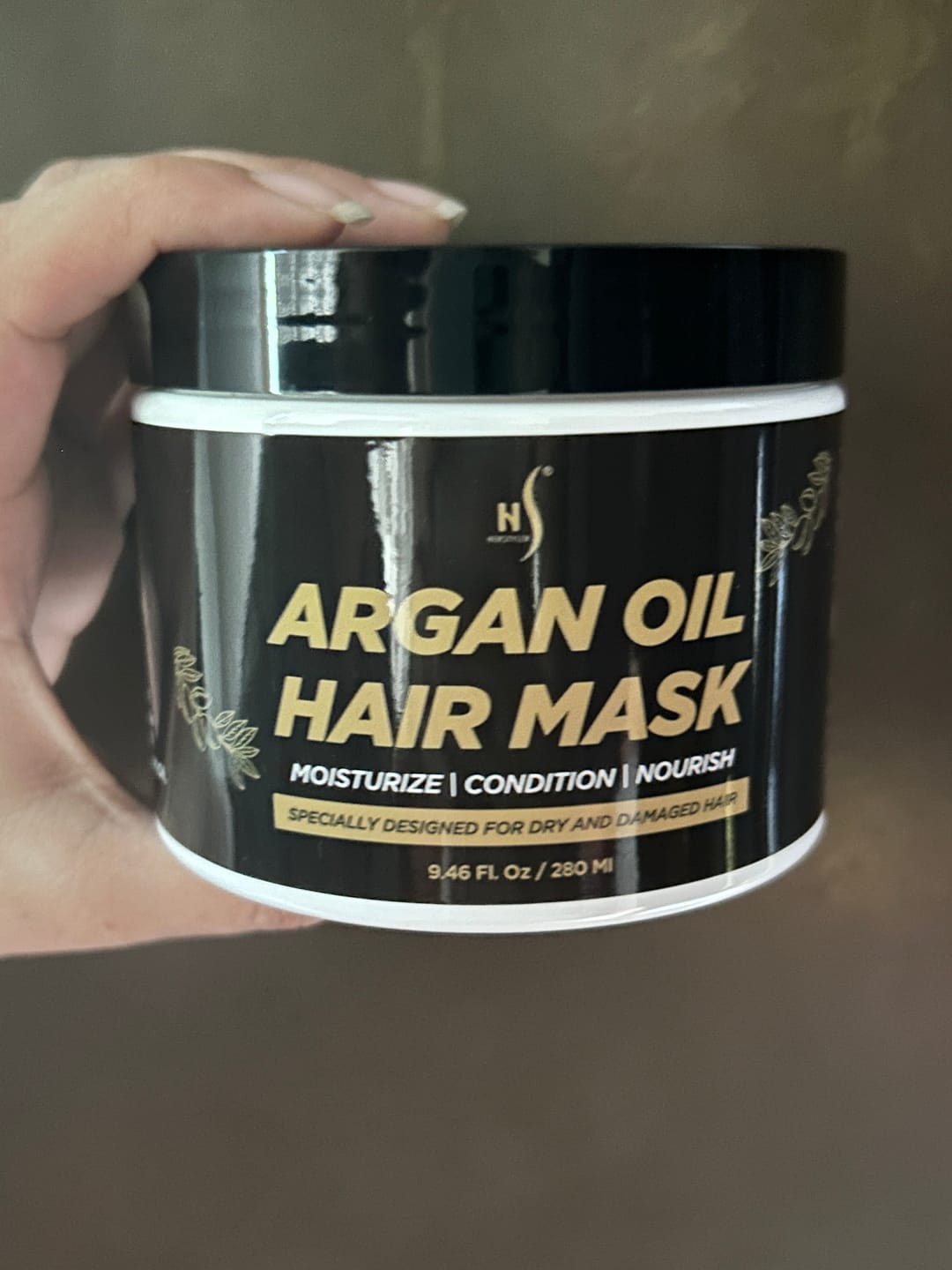 Customer photo review of Argan Oil Hair Mask