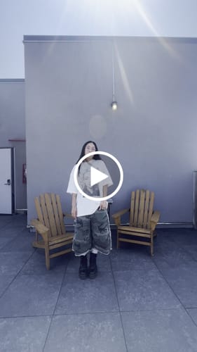 Customer video review of Camouflage Double Waistband Spliced Frayed Shorts