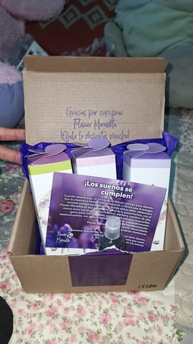 Customer photo review of Kit 3 Perfumes Para Cabello Flower Moradita Girly