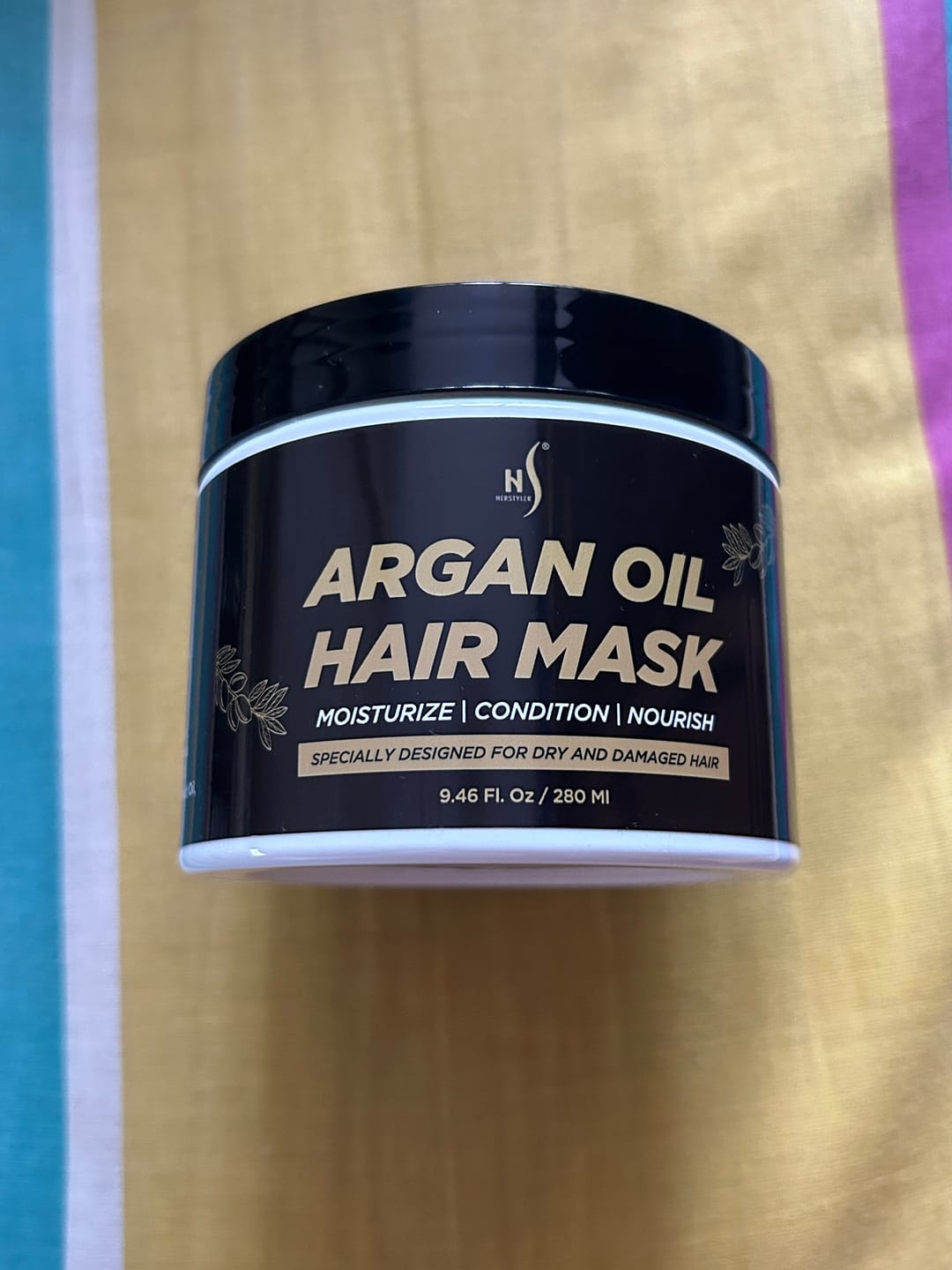 Customer photo review of Argan Oil Hair Mask