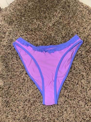 Customer photo review of JESSIE Lavender Ruffle Classic Bikini Bottom