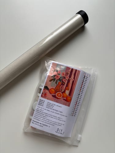 Customer photo review of Malen nach Zahlen - Oranges wine and flowers