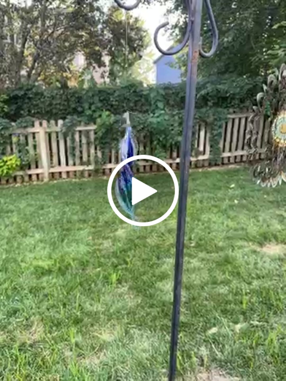 Customer video review of Dichroic Spinner Suncatcher with Infused Cremains