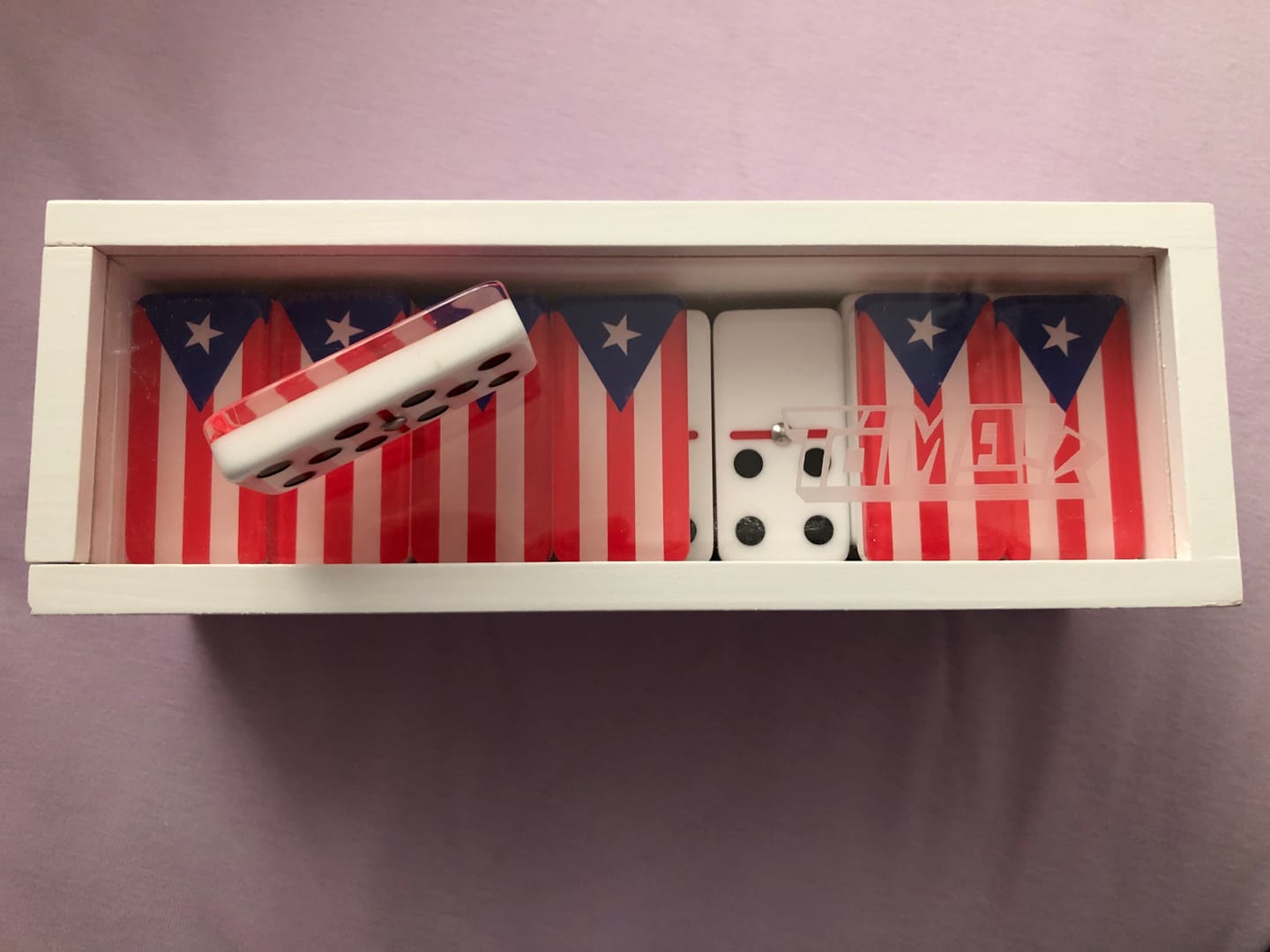 Customer photo review of Puerto Rican Flag Dominos