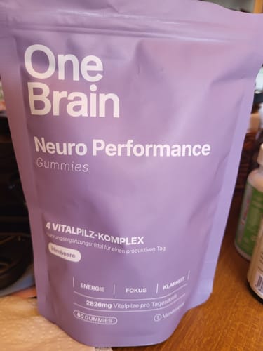 Customer photo review of OneBrain Vitalpilz Gummies