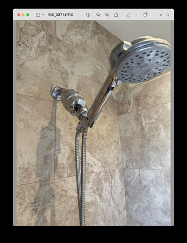 Customer photo review of Shower Head Filter