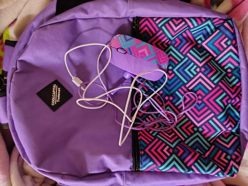 Customer photo review of Mochila para laptop + mouse alámbrico | CoolCapital Rombos | 15" pulgadas combo