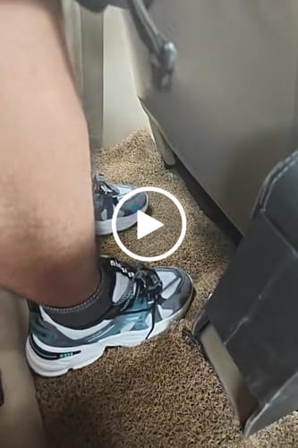 Customer video review of Phantom A-500 Dark Glacier Chunky Runner Sneaker