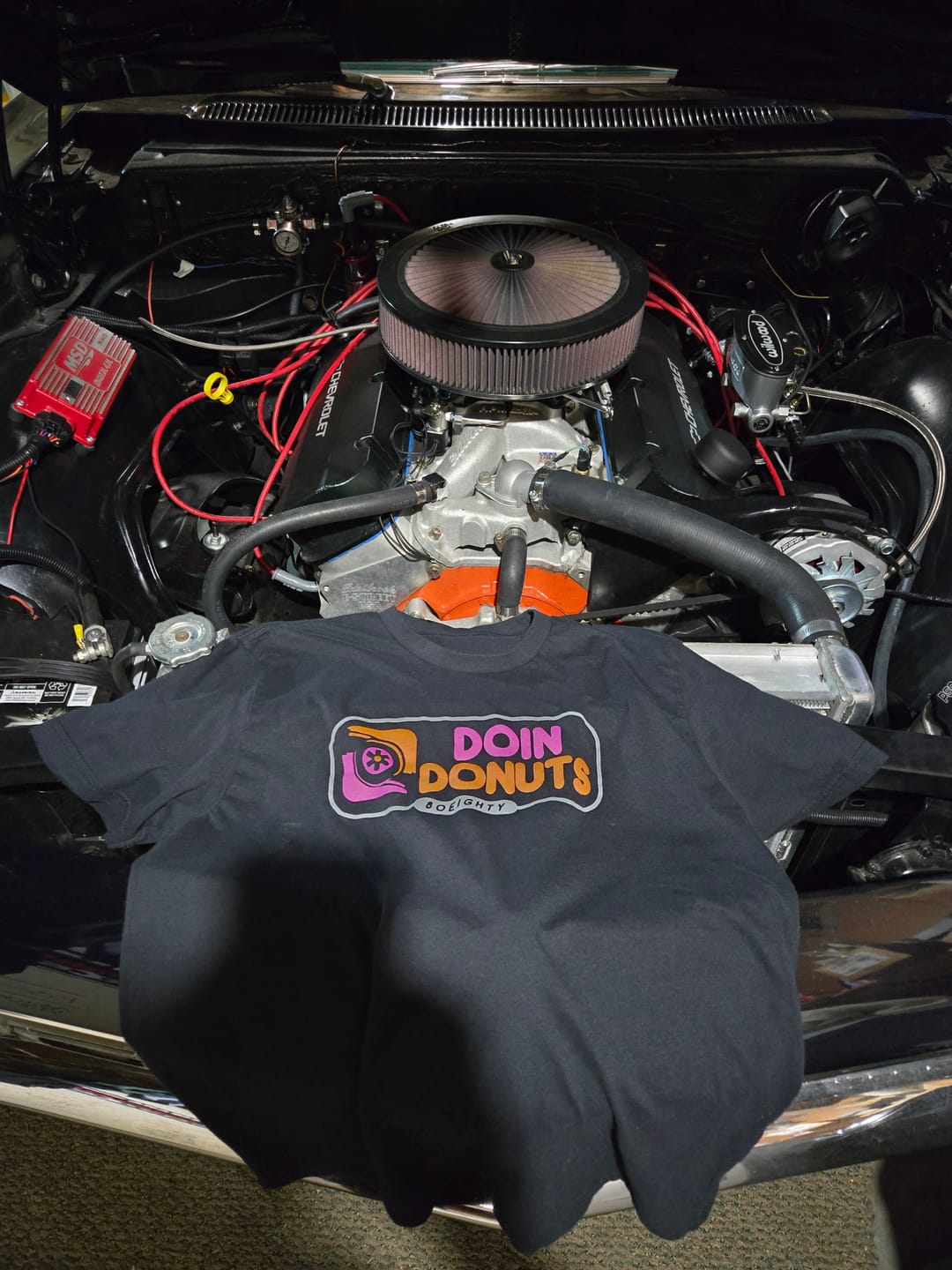 Customer photo review of 80Eighty® Doing Donuts Shirt