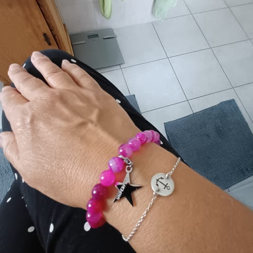 Customer photo review of »Emotionale Heilung« Armband aus echten Achat-Steinen