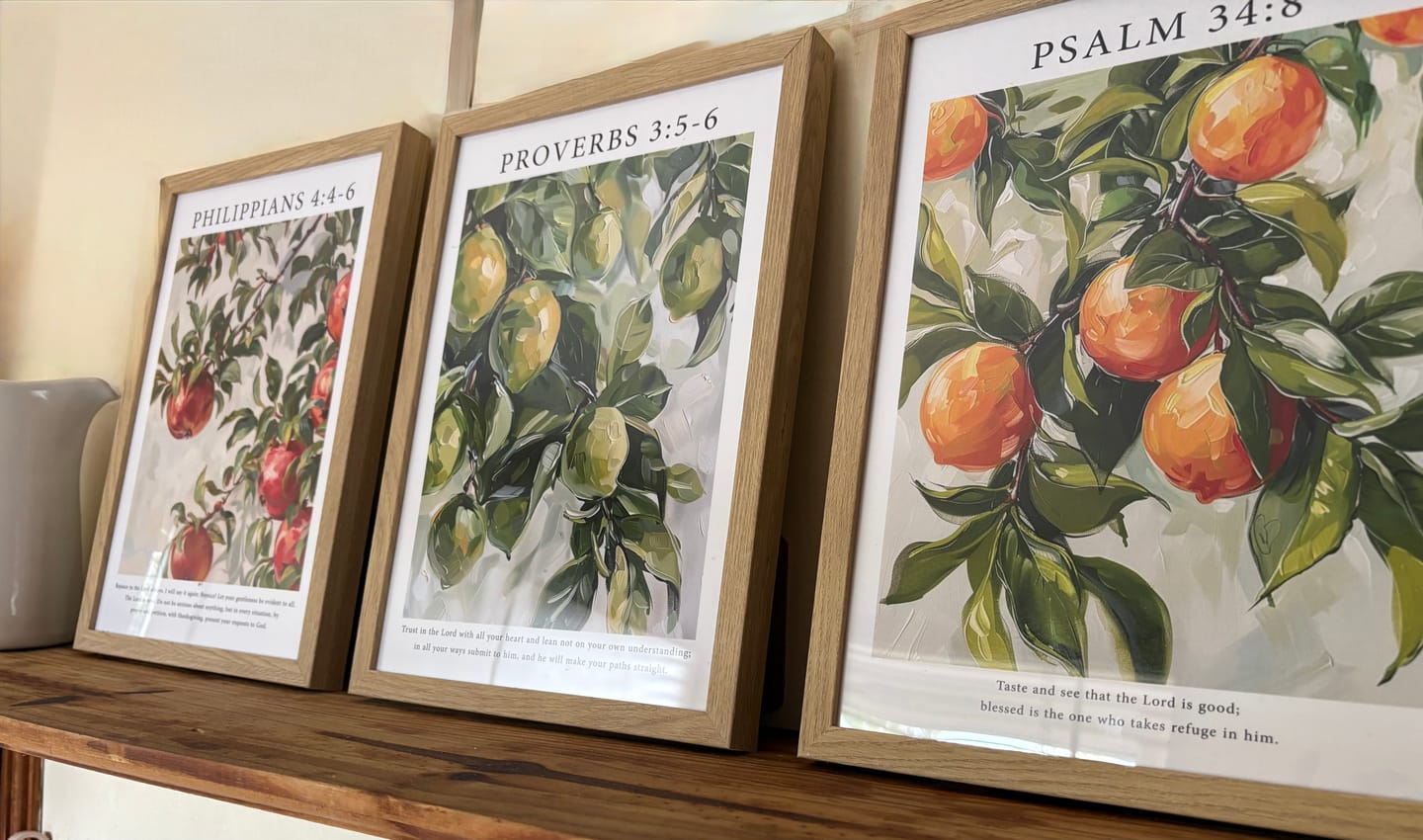 Customer photo review of Psalm 34:8 Print