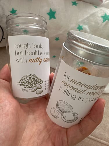 Customer photo review of Nutty Oatmeal Chocolate Chip Cookies Bottle