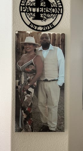 Customer photo review of Create Your Own Canvas Set - Tall Portrait